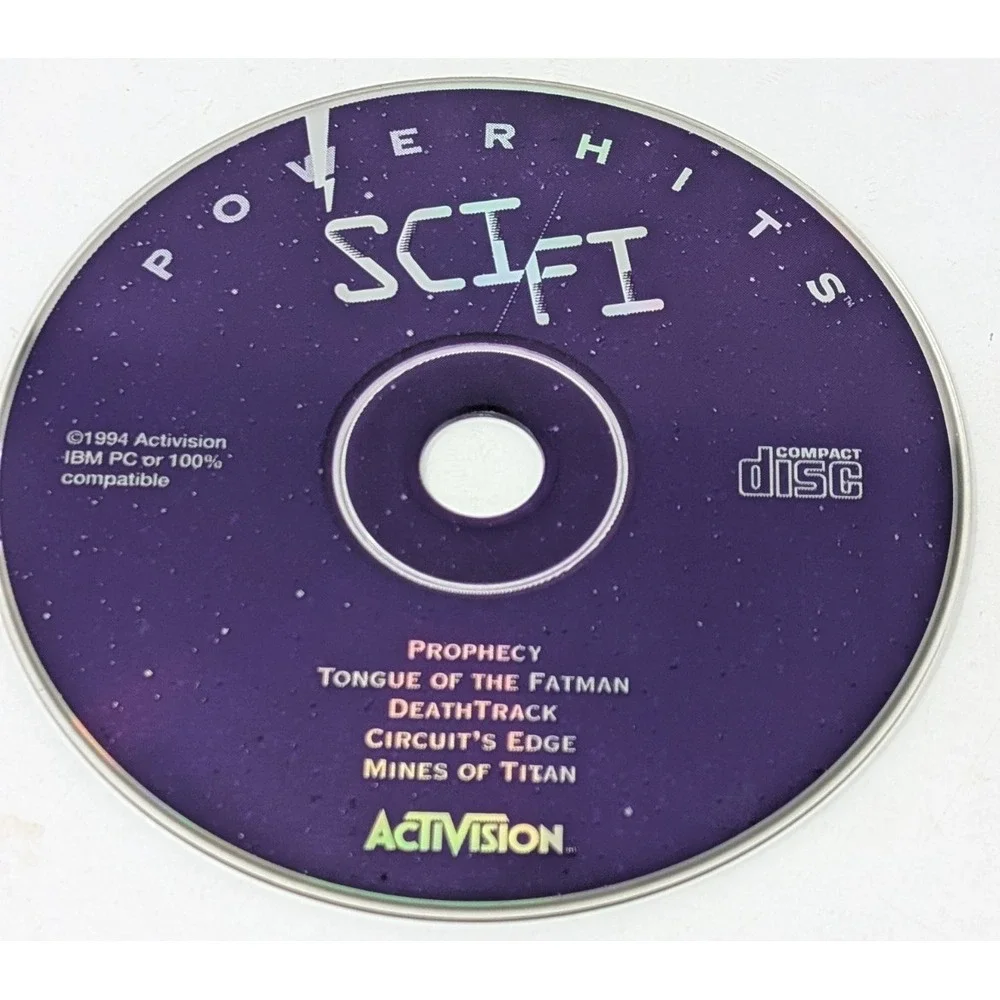 Sci-Fi Power Hits PC Game CD-ROM Activision Prophecy Tongue of The Fatman & More
